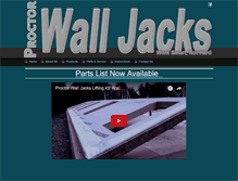 Tablet Screenshot of proctorwalljacks.com